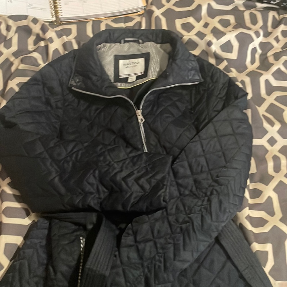 Navy Blue Nautica Light Puffer Jacket - Size Medium